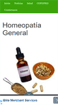 Mobile Screenshot of homeopatiageneral.com